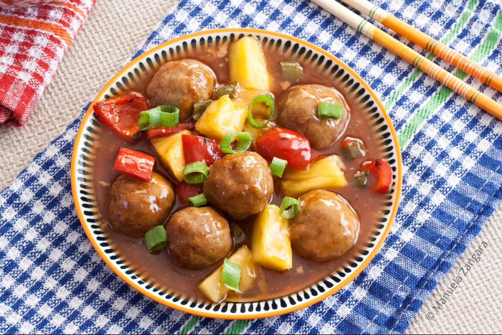 Low Fodmap Sweet and Sour Pork Meatballs