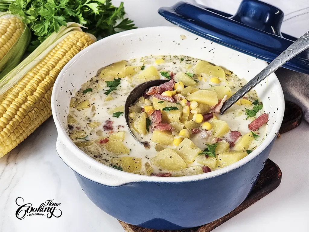 Potato Corn Chowder – Home Cooking Adventure